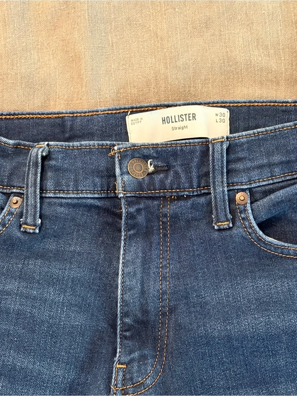 Hollister Men's Medium Blue Straight Jeans